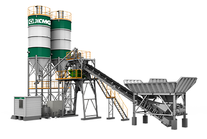 Belt conveyor mixing plant