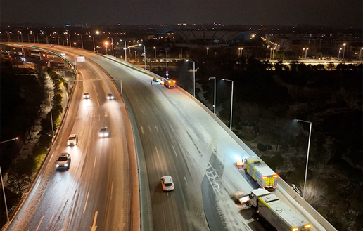 XCMG's complete set of equipment is fighting on the front line of snow removal in Xuzhou